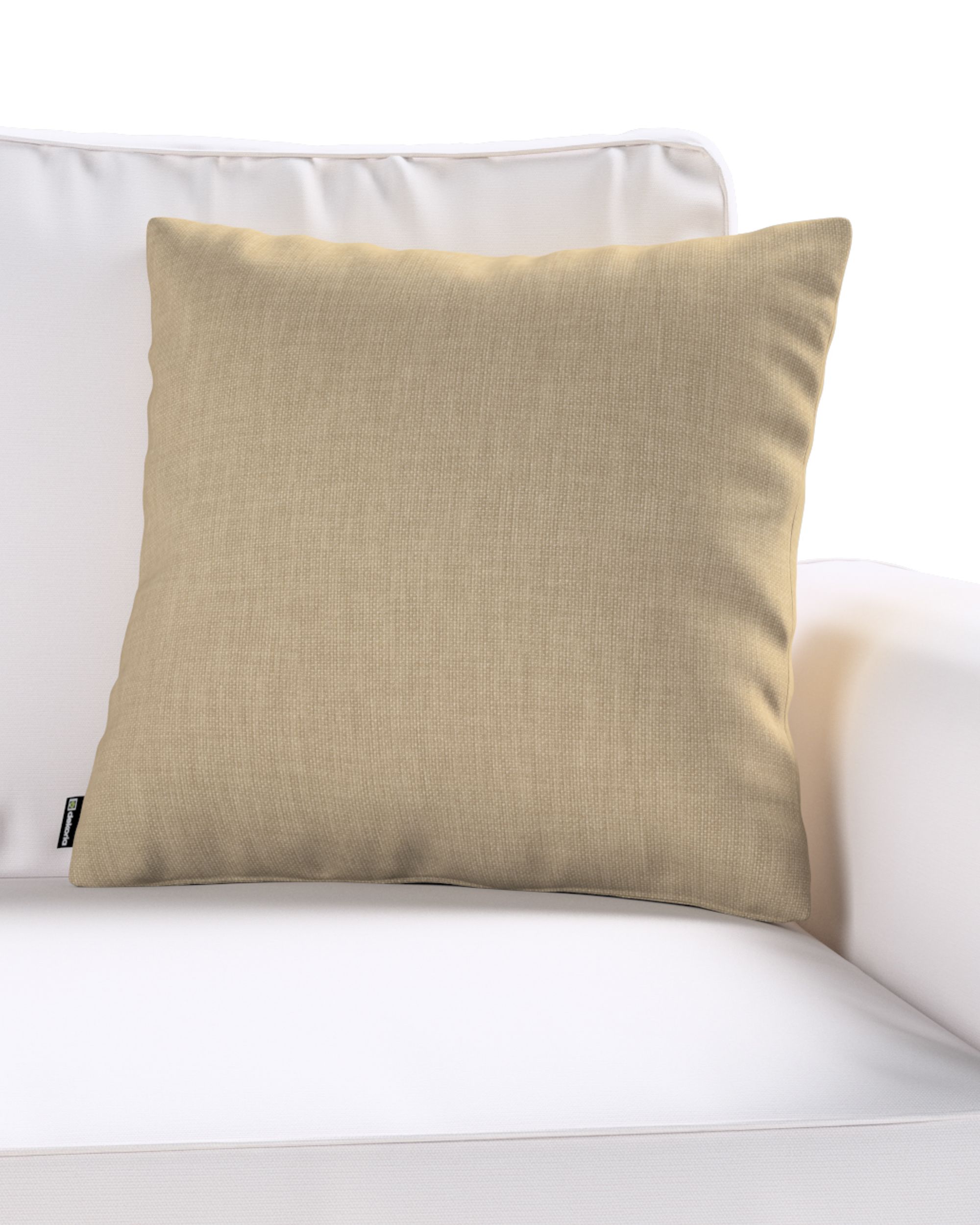 Kuddfodral standard färg beige tyg grov (hover)