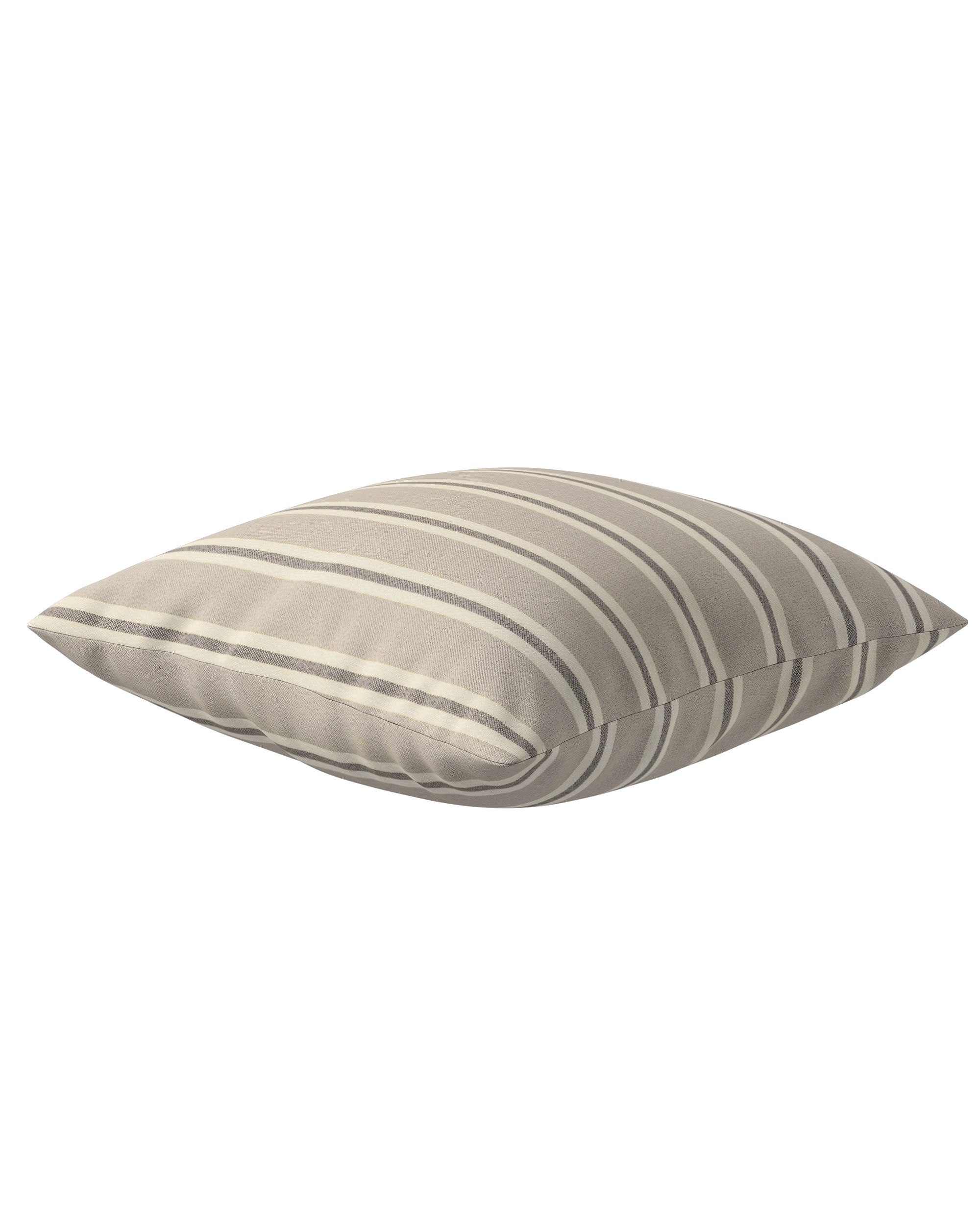 Kuddfodral standard färg beige tyg grov, mönstrad (hover)