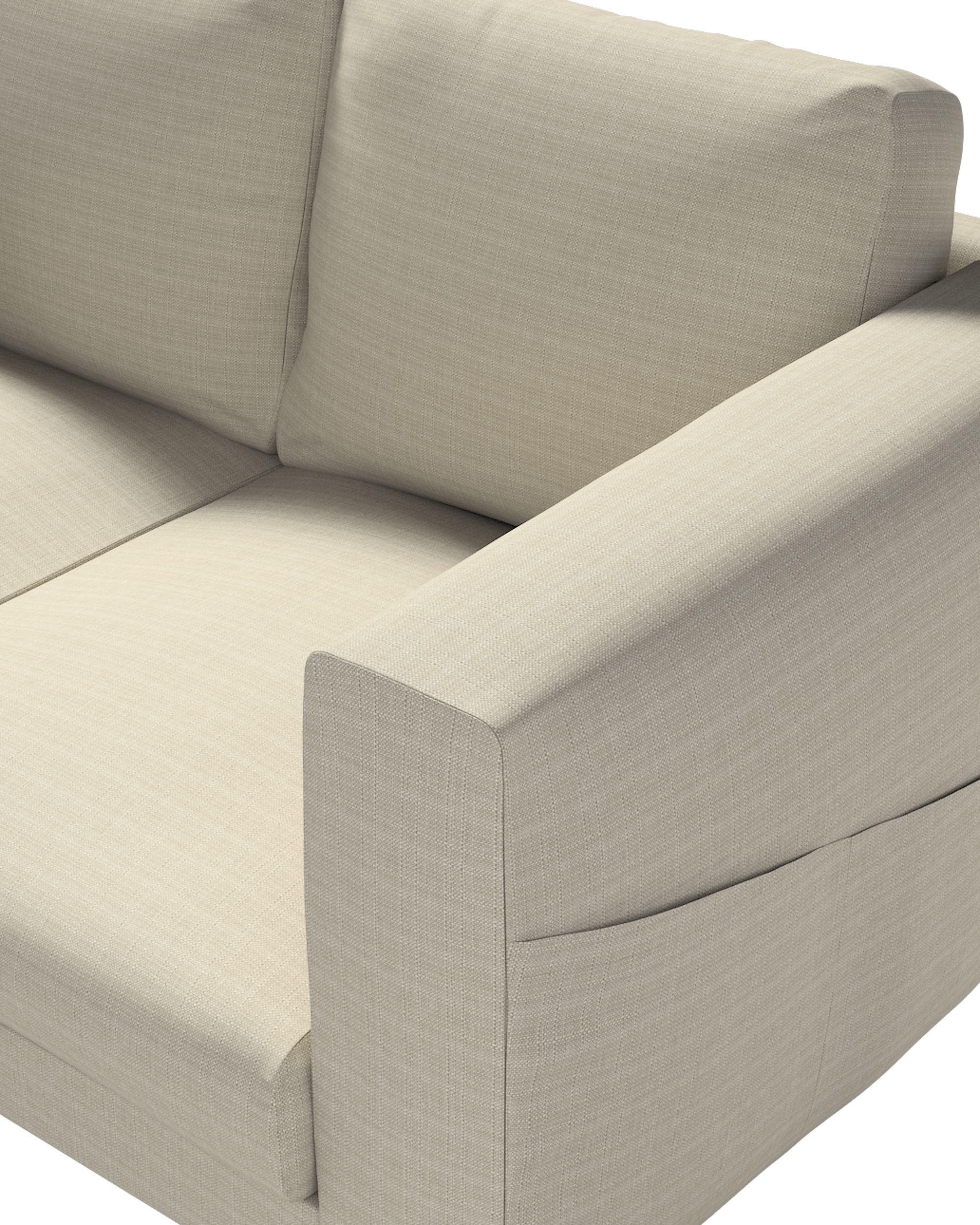 Norsborg klädsel 2-sits färg beige tyg grov (hover)