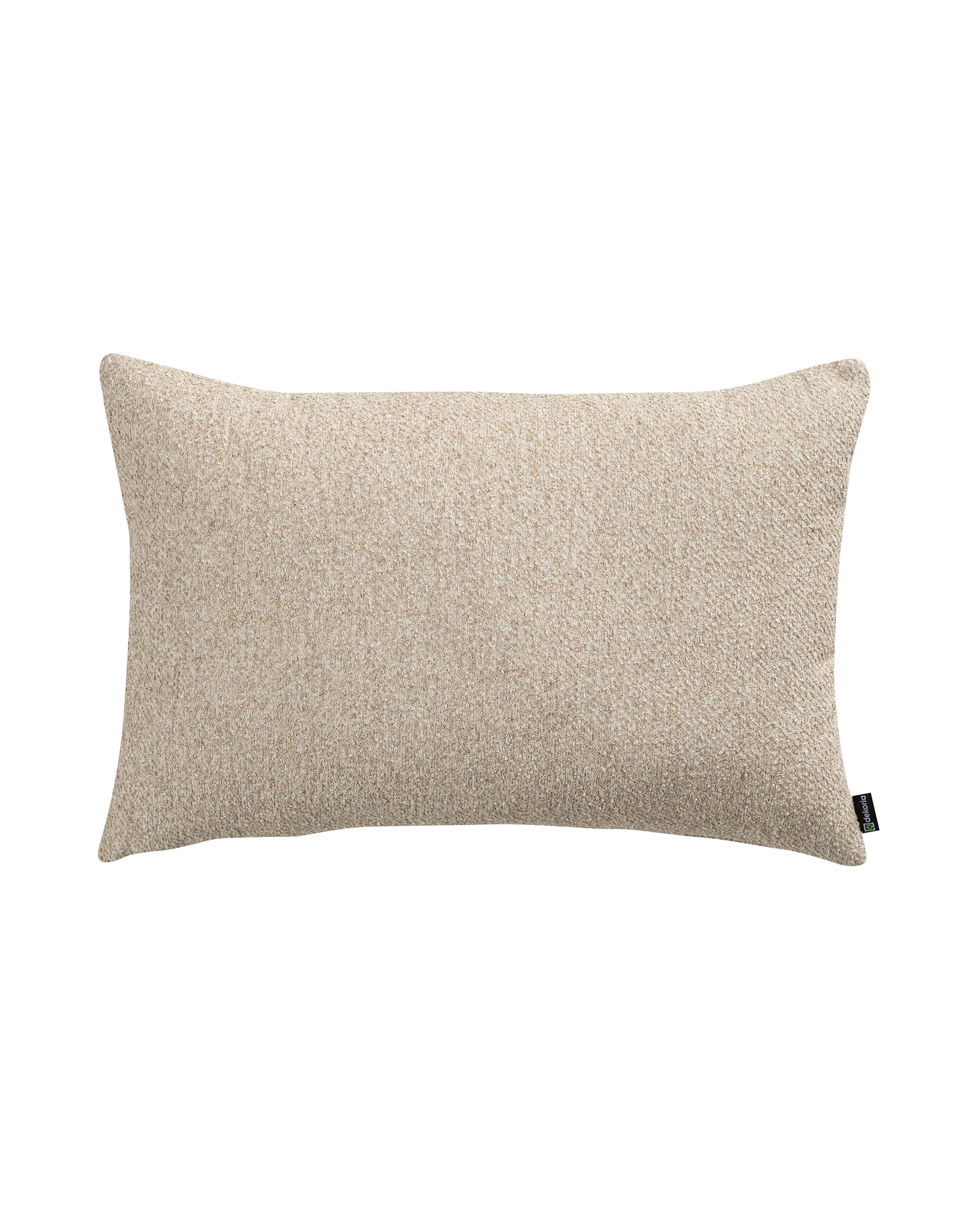Kuddfodral Standard avlång färg beige tyg grov