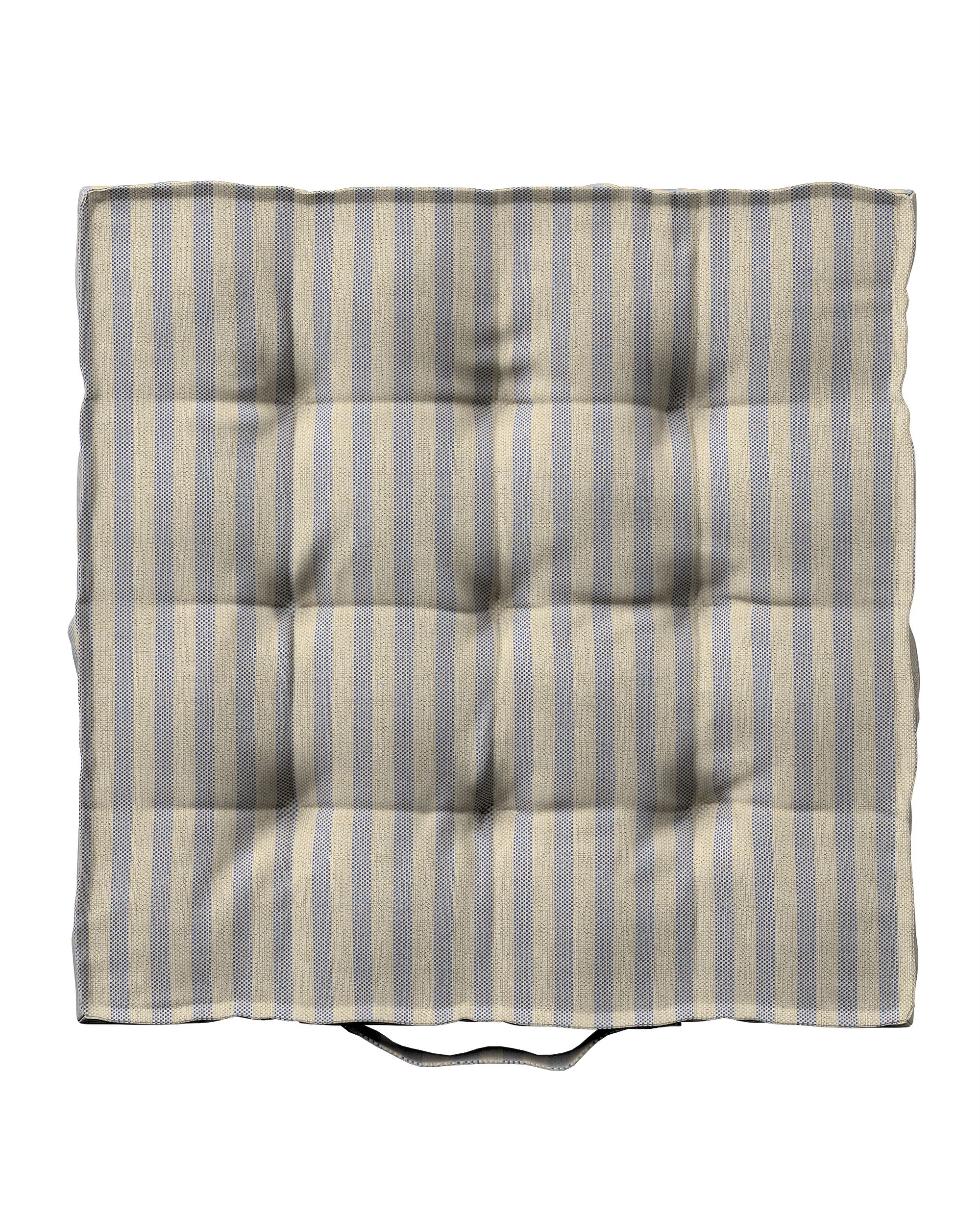 Stolsdyna Kuba färg beige tyg outdoor, grov, mönstrad