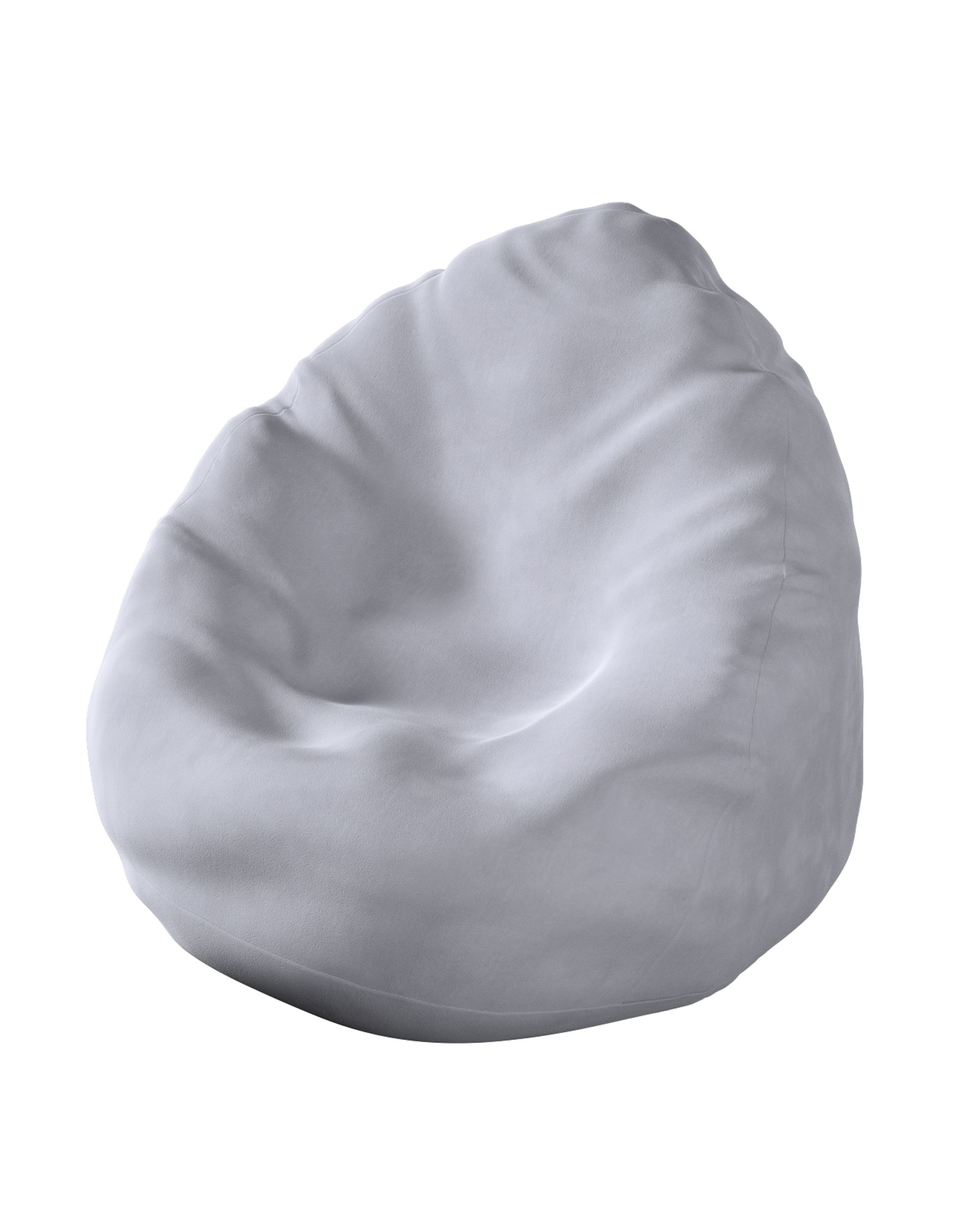 Beanbag och Sittsäck färg grå tyg glansig, sammet