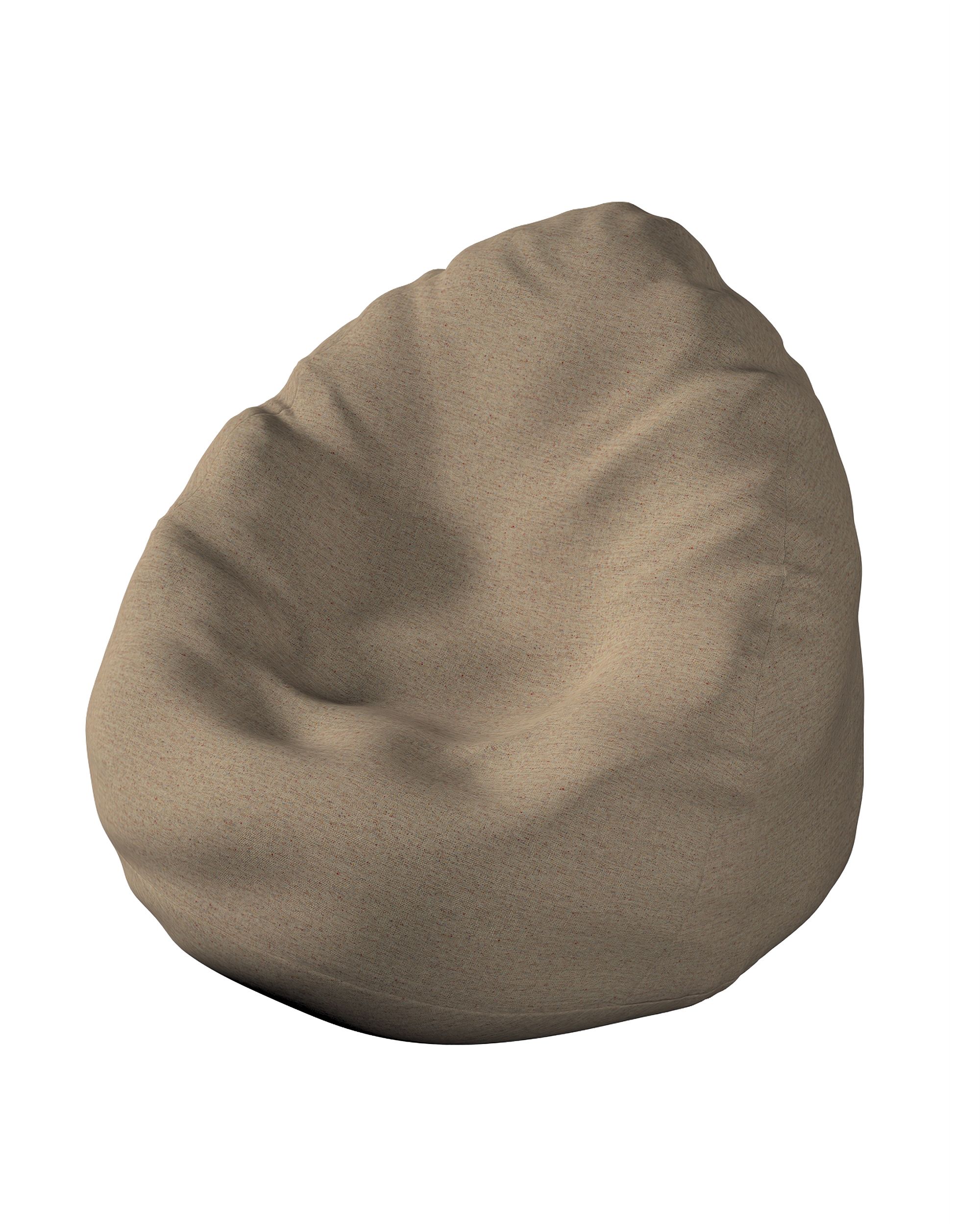 Yttersäck - Klädsel til sittsäck färg beige tyg grov