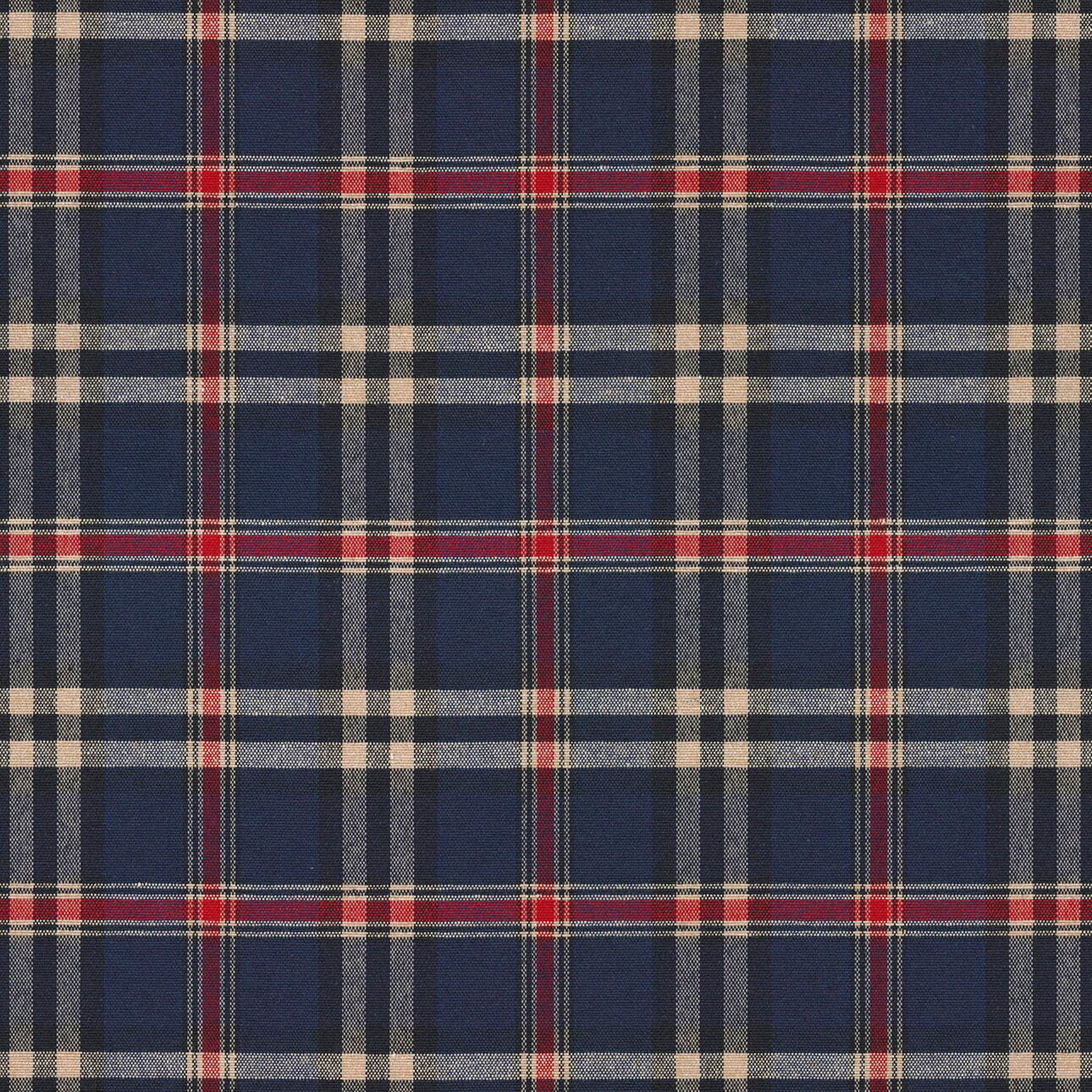Quadro 142-68 marinblå-rödrutig