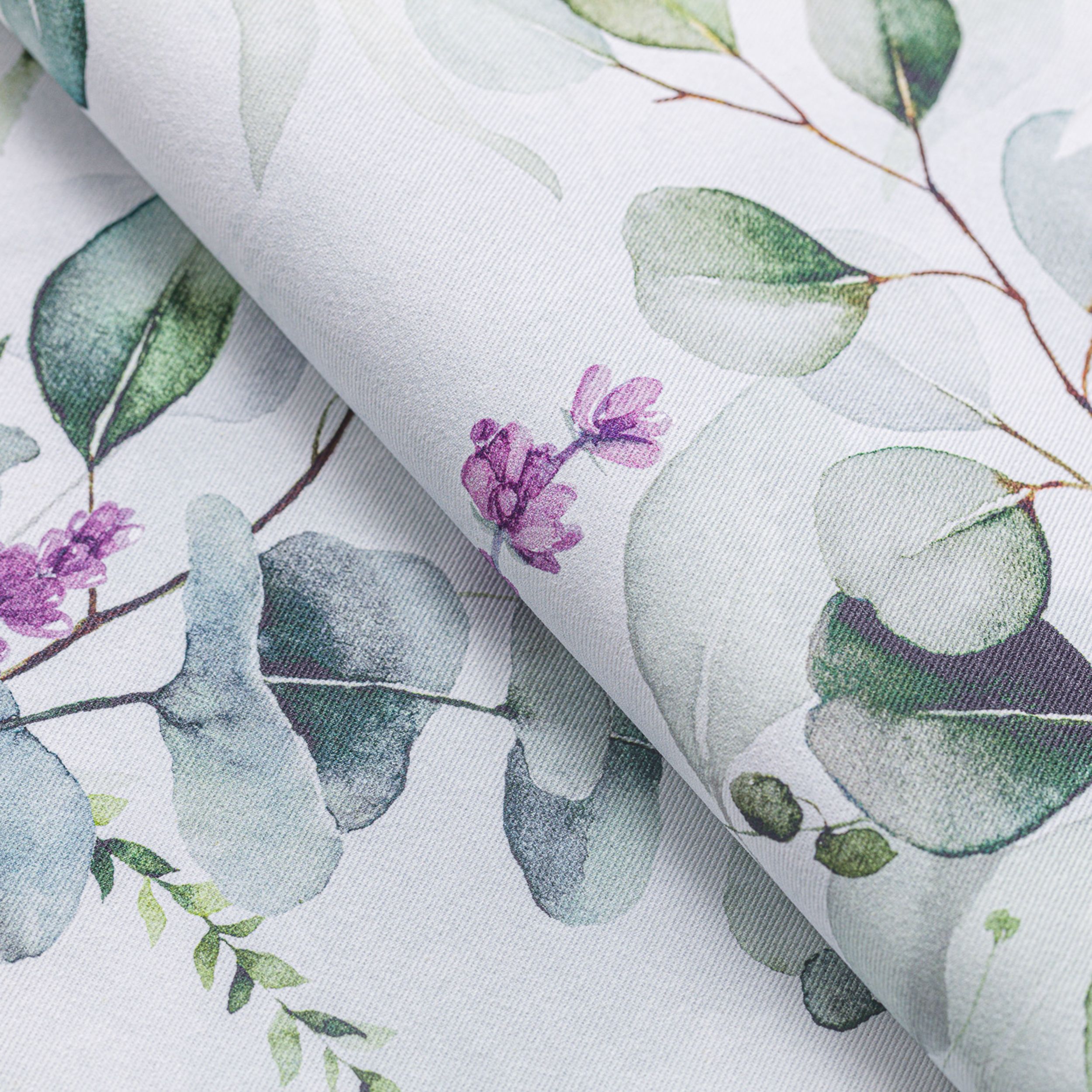 Flowers 143-66 naturvit med tryck magnolie