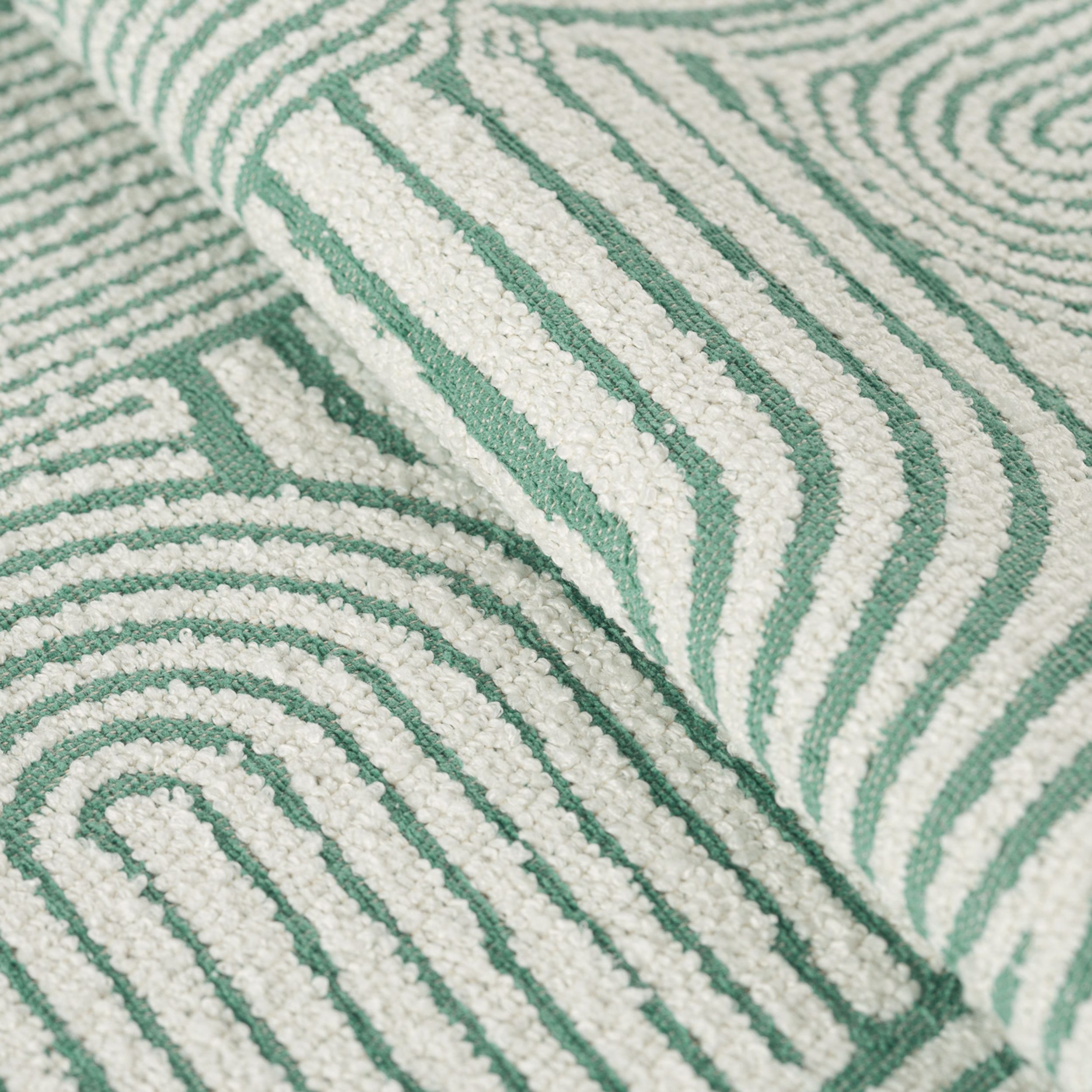Cosy Home 144-81 boucle naturvit og grön