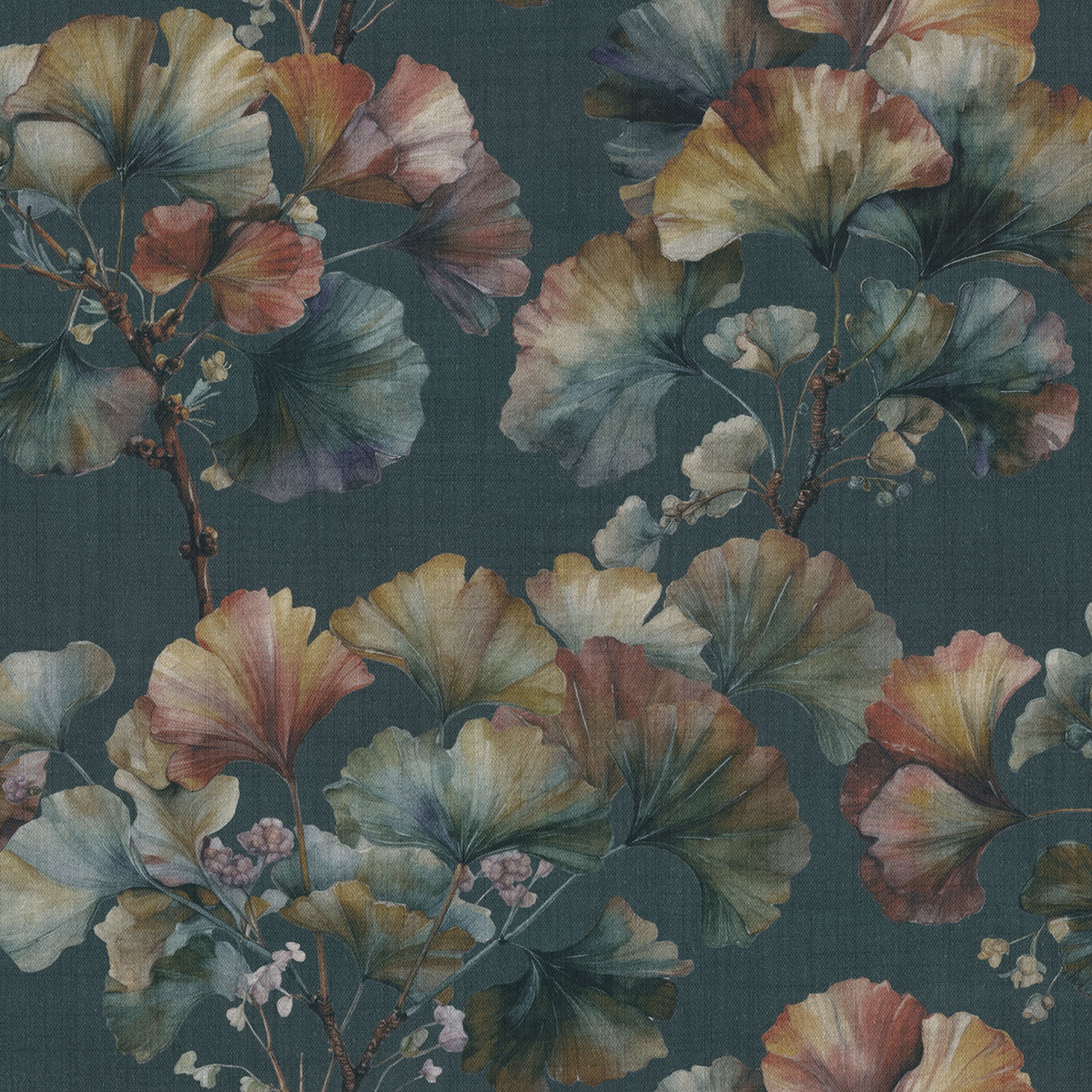 Botanic Viscose 145-24 naturvit med tryck