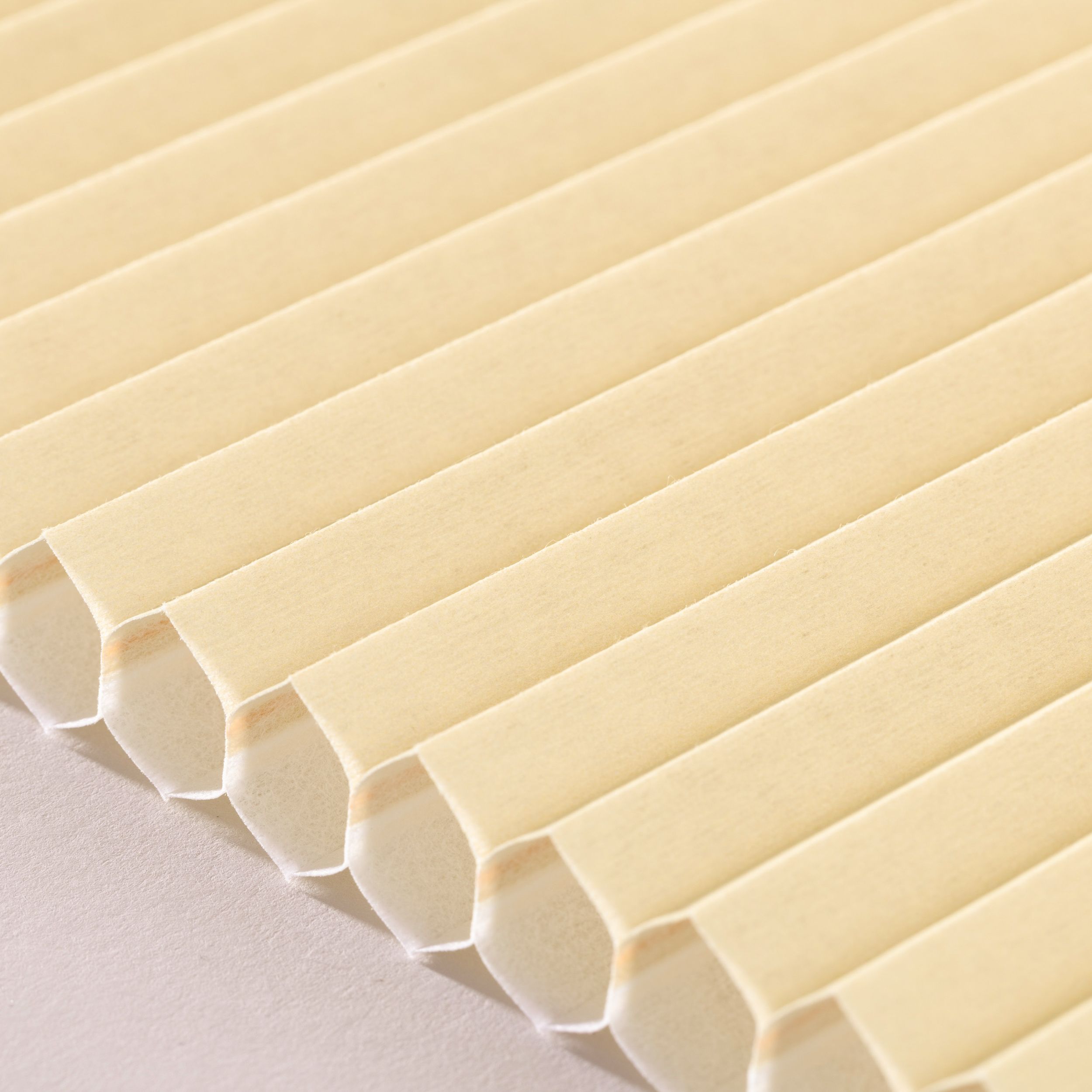 Plissé Honeycomb - Basic H-108 smutsig gul
